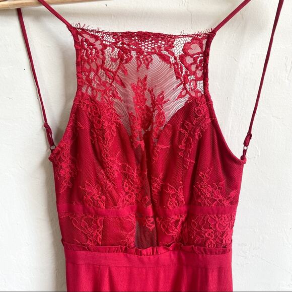 NWT NBD Stephania‎ Red Lace Maxi Dress - Picture 6 of 9